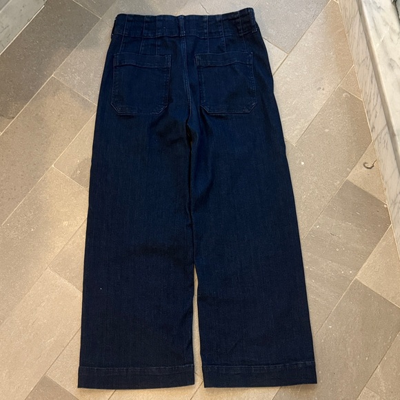 Anthropologie  Maeve Collette Dark Indigo Wide-Leg Jeans 28 - Picture 5 of 6